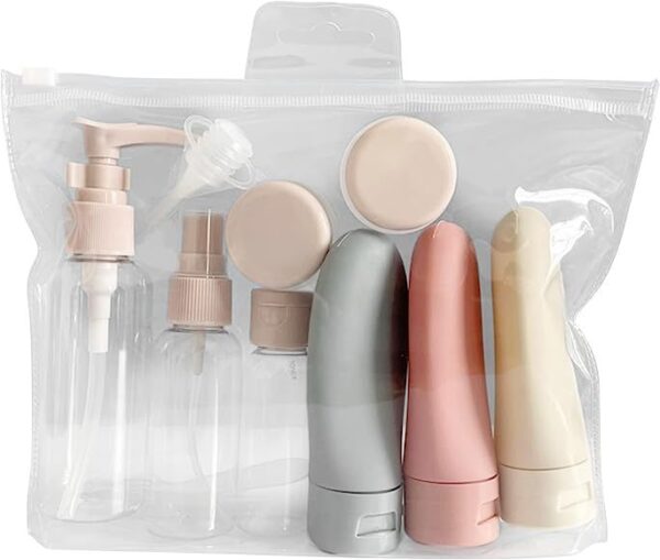 Travel Bottles for Toiletries, 11 PCS Leak Proof Refillab